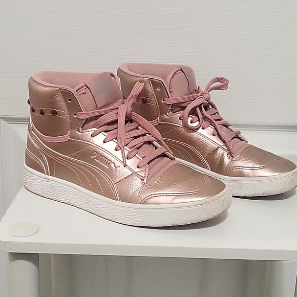 Puma rose gold mid-top sneakers - Picture 2 of 8